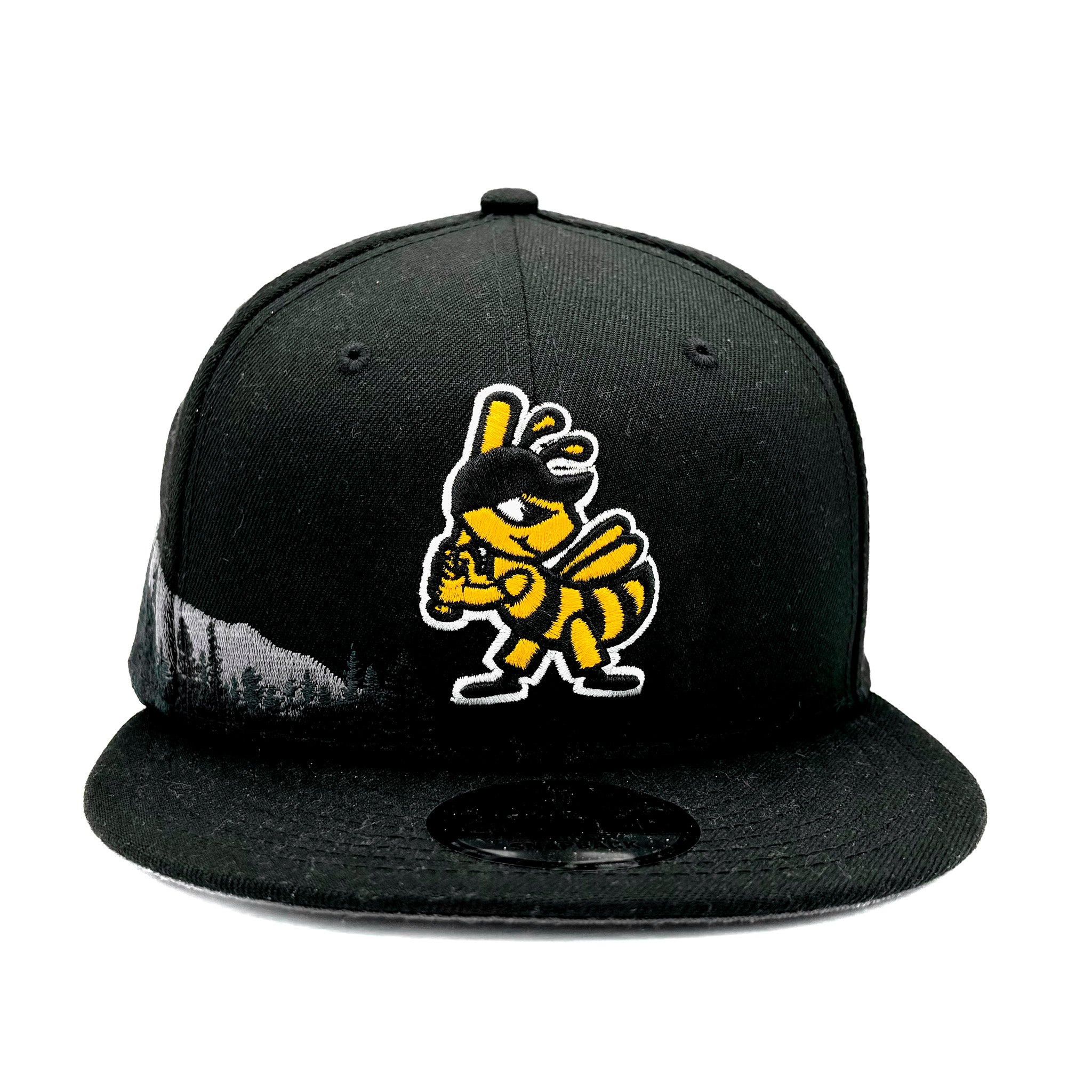 Salt Lake Bees Black New Era Snapback Alpine Trees 2024 950 Salt Lake