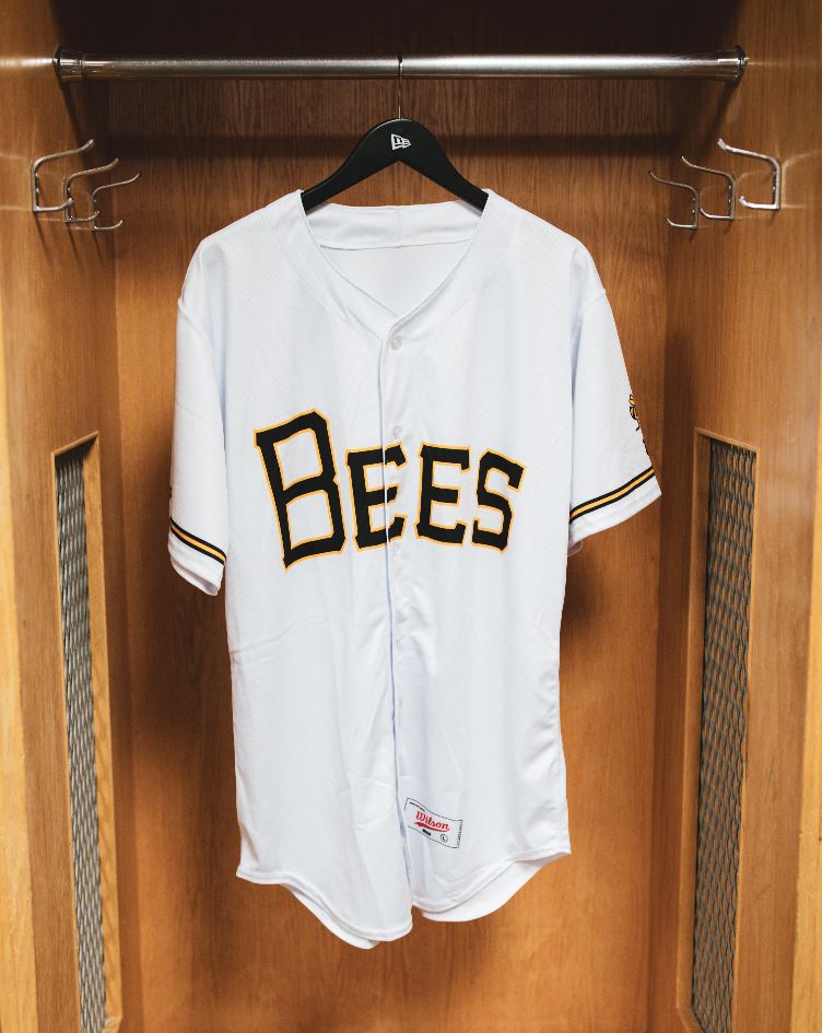 Salt Lake Bees White Wilson Official Adult Home Jersey