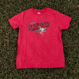Utah Dirty Sodas Cherry Red 108 Stitches Full Logo Youth Tee