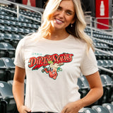 Utah Dirty Sodas Cream 108 Stitches Full Logo Womens Tee
