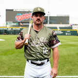 Salt Lake Bees Green OT Sports Armed Forces Day Official Jersey