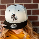 Salt Lake Bees Cream New Era Sky Blue Bat Jedi Knight Brown Two Tone Snapback 950