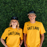 Salt Lake Bees Yellow Nike Salt Lake Cotton Tee