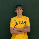 Salt Lake Bees Yellow Nike Salt Lake Cotton Tee