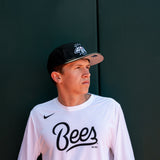Salt Lake Bees White Nike Dri-FIT Legend Official On Field Long Sleeve Tee