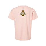 Salt Lake Bees Rose Pink Daysie the Goldendoodle Youth Short Sleeve Tee