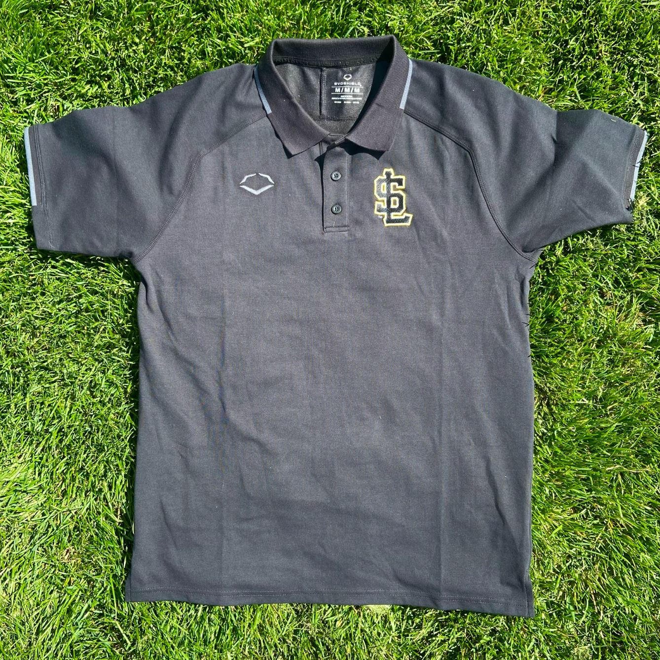 Salt Lake Bees Charcoal Evoshield Mens Grandstand Polo