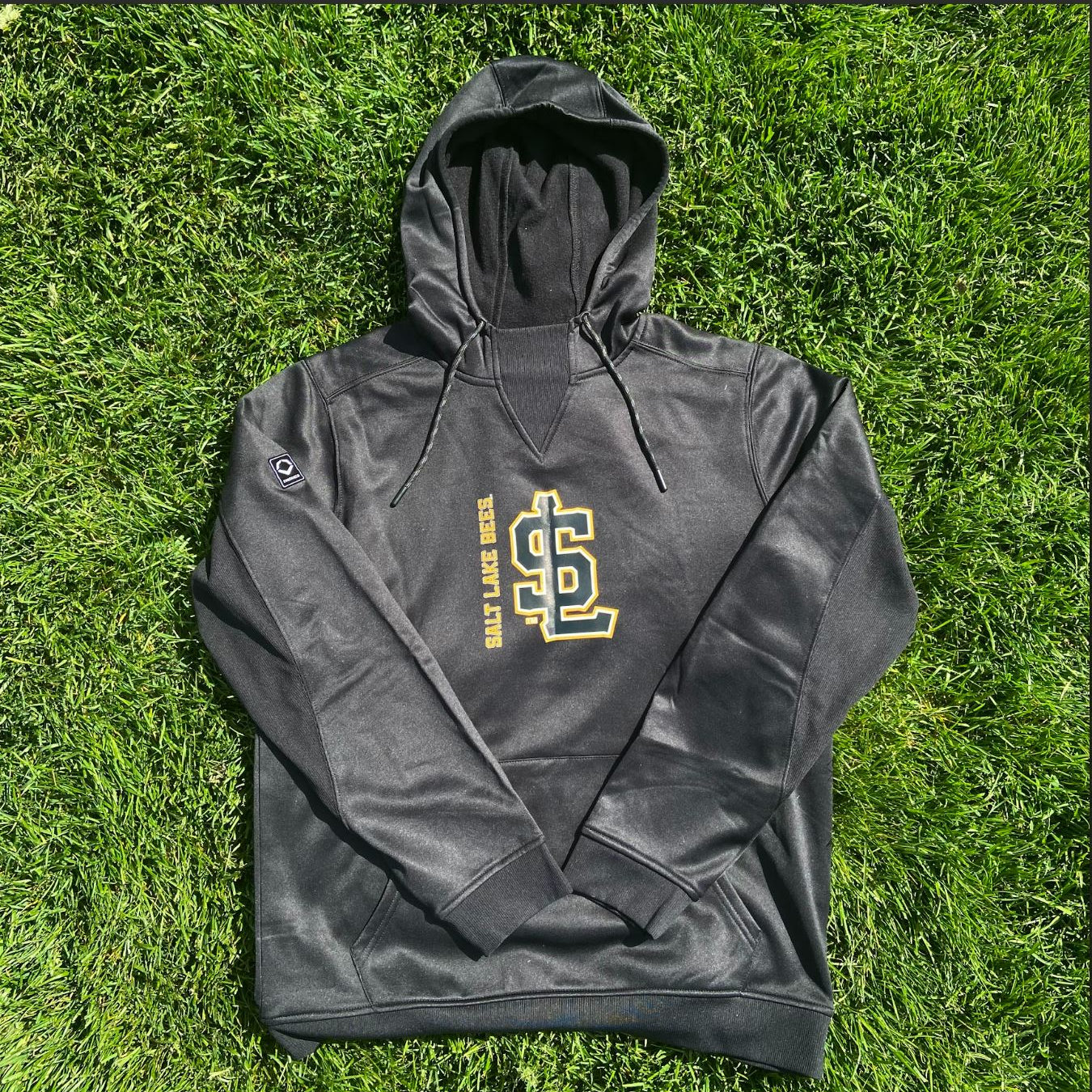 Salt Lake Bees Men's Black Evoshield 365 Fleece Onfield Hoodie