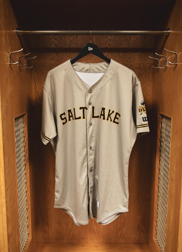 Salt Lake Bees Grey Wilson Official Adult Road Jersey