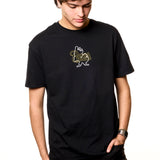 Bees 2025 Script Bumble Outline Tee Black