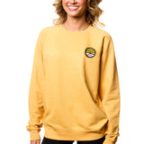 Bees 108 Stitches 2025 Beehive Baseball Embroidered Crewneck Yellow