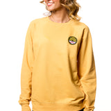 Bees 108 Stitches 2025 Beehive Baseball Embroidered Crewneck Yellow