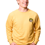 Bees 108 Stitches 2025 Beehive Baseball Embroidered Crewneck Yellow