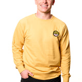 Bees 108 Stitches 2025 Beehive Baseball Embroidered Crewneck Yellow