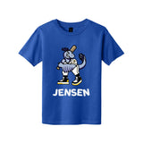 Salt Lake Bees Blue Jensen the UtahRaptor Dino Youth Short Sleeve Tee