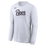 Salt Lake Bees White Nike Dri-FIT Legend Official On Field Long Sleeve Tee