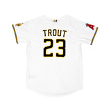 Salt Lake Bees Youth White Wilson Home Mike Trout Replica Jersey