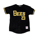 Salt Lake Bees Youth Black Wilson Alternate Mike Trout Replica Jersey