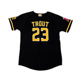 Salt Lake Bees Youth Black Wilson Alternate Mike Trout Replica Jersey