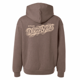 Utah Dirty Sodas Brown 108 Stitches Super Heavyweight Clay Swiggy Adult Hoodie
