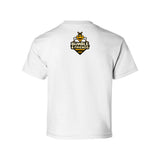 Salt Lake Bees White Bumble & Friends Full Logo Youth Short Sleeve Tee