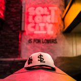 Salt Lake Bees Cream New Era Hearts N' Roses Modern Crown Snapback 940