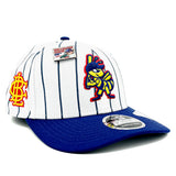 Salt Lake Bees White New Era Stretch-Snap BLC Pinstripe Outta Here Original 970