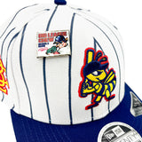 Salt Lake Bees White New Era Stretch-Snap BLC Pinstripe Outta Here Original 970