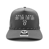 Salt Lake Bees Charcoal '47 Brand Fairway Infinity Velcro Hitch
