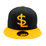 Bees New Era 2025 Fitted 5950 Alternate 3 SL Black Yellow Two Tone Authentic Collection