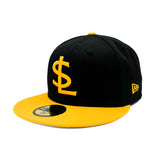 Bees New Era 2025 Fitted 5950 Alternate 3 SL Black Yellow Two Tone Authentic Collection