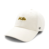 Salt Lake Bees Cream '47 Brand Corduroy Mini Script Adjustable Clean Up