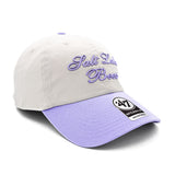Salt Lake Bees White '47 Brand Pastel Purple Princess Adjustable Clean Up