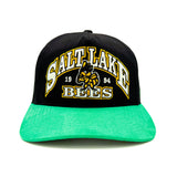 Salt Lake Bees Black '47 Brand Green Suede Lucky Charm Snapback Hitch