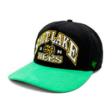 Salt Lake Bees Black '47 Brand Green Suede Lucky Charm Snapback Hitch