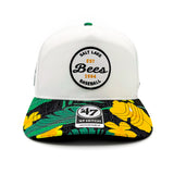 Salt Lake Bees White '47 Brand Fiji Floral Brim Snapback Hitch