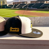 Salt Lake Bees Cream New Era Snapback Mountain Baseball Tritone Snapback 950