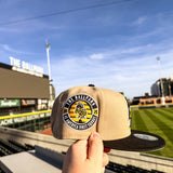 Salt Lake Bees Camel New Era Echo Bumble The Ballpark Side Patch Fitted 5950