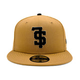 Salt Lake Bees Tan New Era Snapback Upside Down SL 950