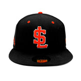 Salt Lake Occidentals Black New Era Fitted Orange Lining 5950