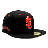 Salt Lake Occidentals Black New Era Fitted Orange Lining 5950