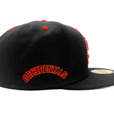 Salt Lake Occidentals Black New Era Fitted Orange Lining 5950