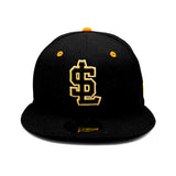 Salt Lake Bees Black New Era Fitted 50's Throwback 5950