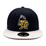 Salt Lake Bees Navy New Bumble Chrome Fitted 5950