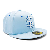 Salt Lake Bees Glacial New Era Pastel Blue Princess Fitted 5950