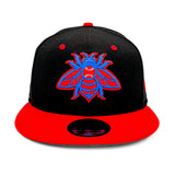 Salt Lake Bees Black New Era Web-Slinger Crimson Red Alt Bee Snapback 950