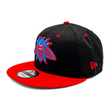 Salt Lake Bees Black New Era Web-Slinger Crimson Red Alt Bee Snapback 950
