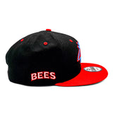 Salt Lake Bees Black New Era Web-Slinger Crimson Red Alt Bee Snapback 950