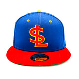 Salt Lake Bees Royal Blue New Era Supergirl Logo Crimson Red Snapback 950
