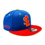 Salt Lake Bees Royal Blue New Era Supergirl Logo Crimson Red Snapback 950